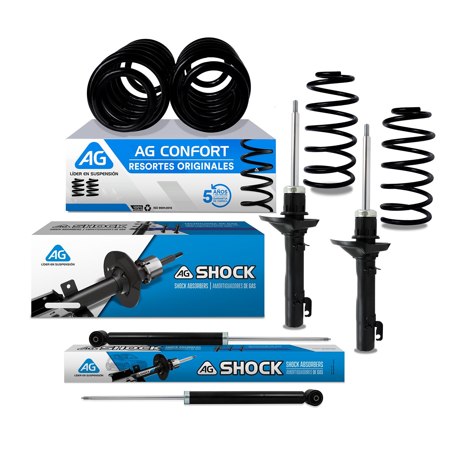 Kit Original Resortes y Amortiguadores Volkswagen Beetle 98-11