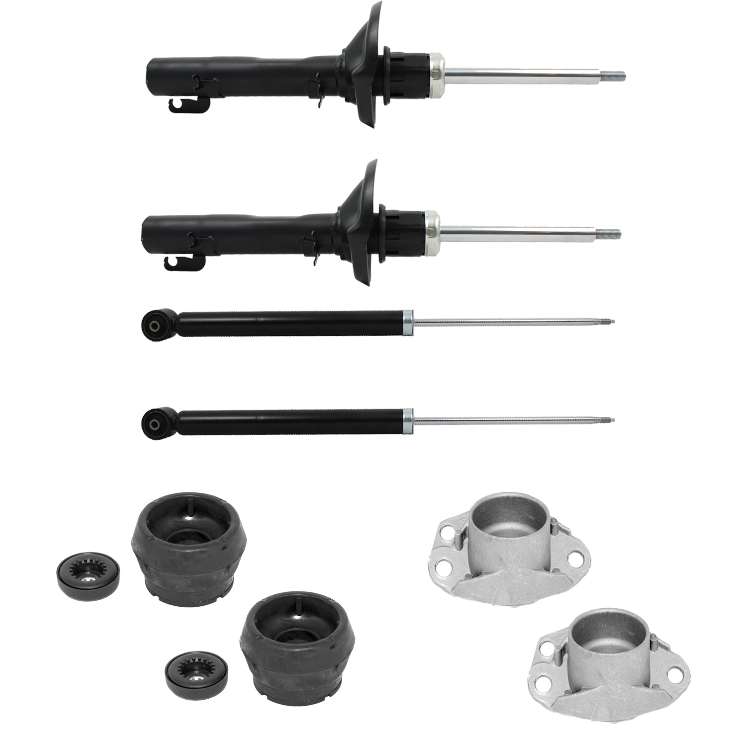 Kit Original Amortiguadores y Bases Volkswagen Jetta Clasico 08-15 Kit 8 Piezas