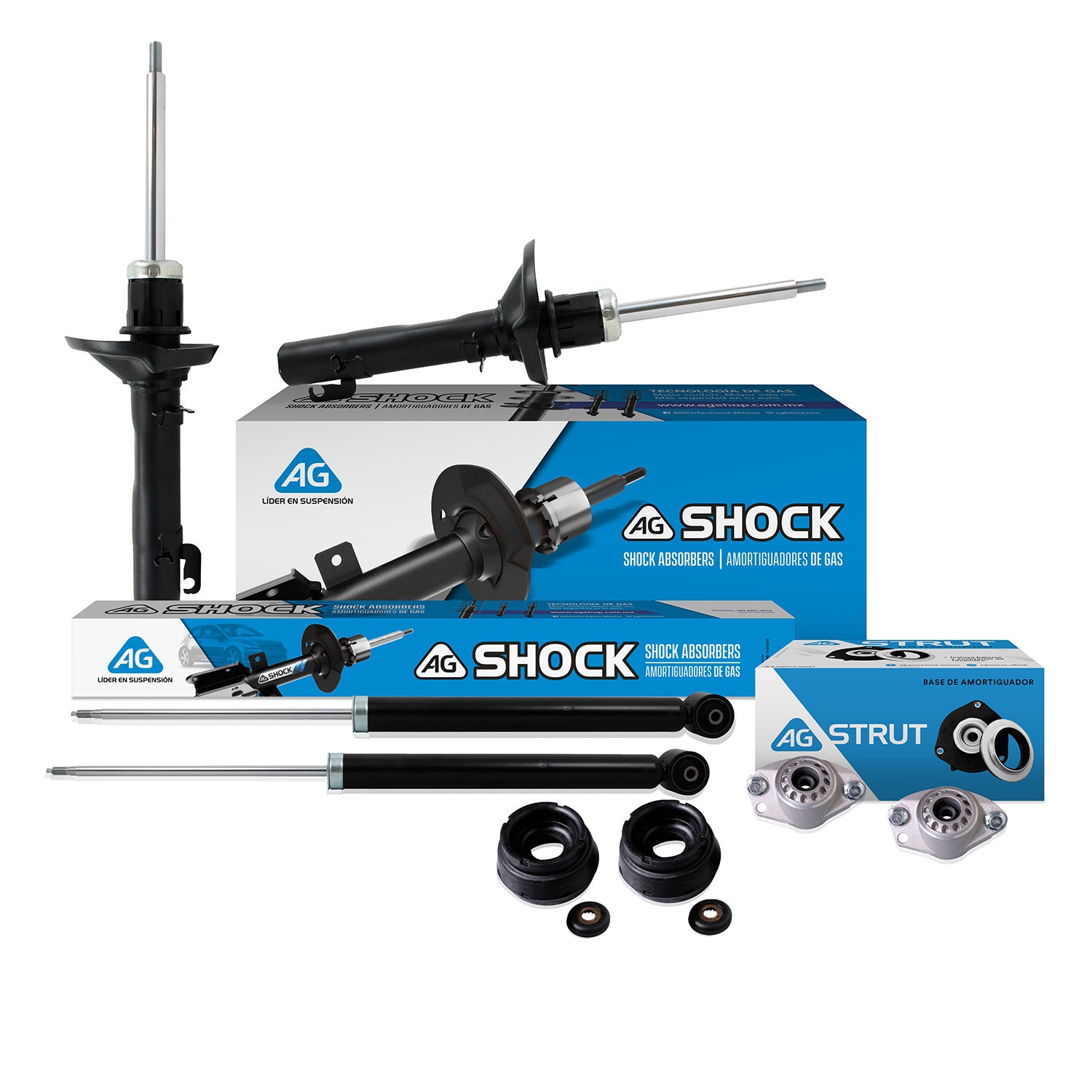Kit Original Amortiguadores y Bases Audi A3 98-03 Kit 8 Piezas