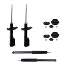 Kit 4 Amortiguadores y Bases Del Honda City 2009 al 2013 AG-1