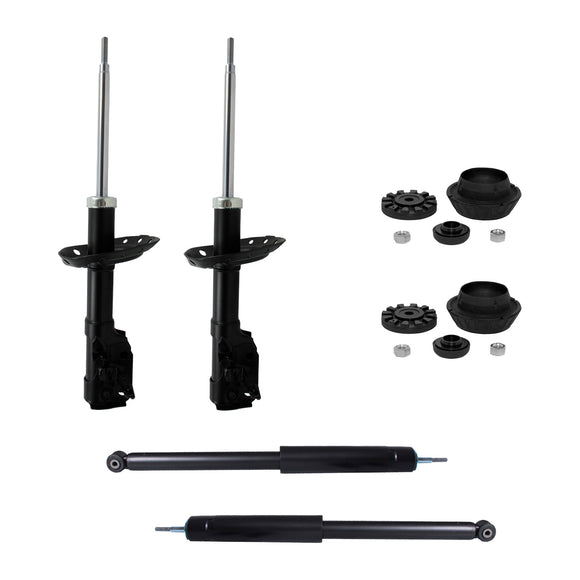 Kit 4 Amortiguadores y Bases Del Honda City 2009 al 2013 AG