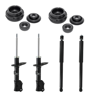 Kit AG 4 Amortiguadores + Bases Delanteras Aveo 2008 al 2017