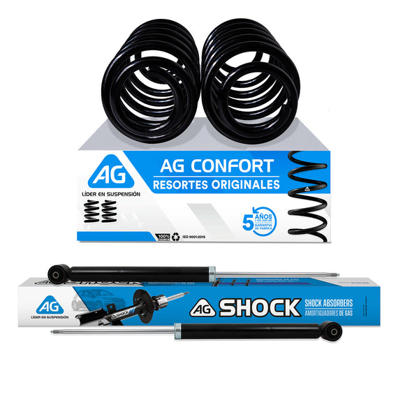 Kit Original Resortes y Amortiguadores Volkswagen Jetta Clásico 08-15 Traseros Kit 4 Piezas