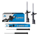 Amortiguadores Originales AG Shock Toyota Yaris R (XLE, LE y Base) 2016-2020 Delanteros y Traseros-1