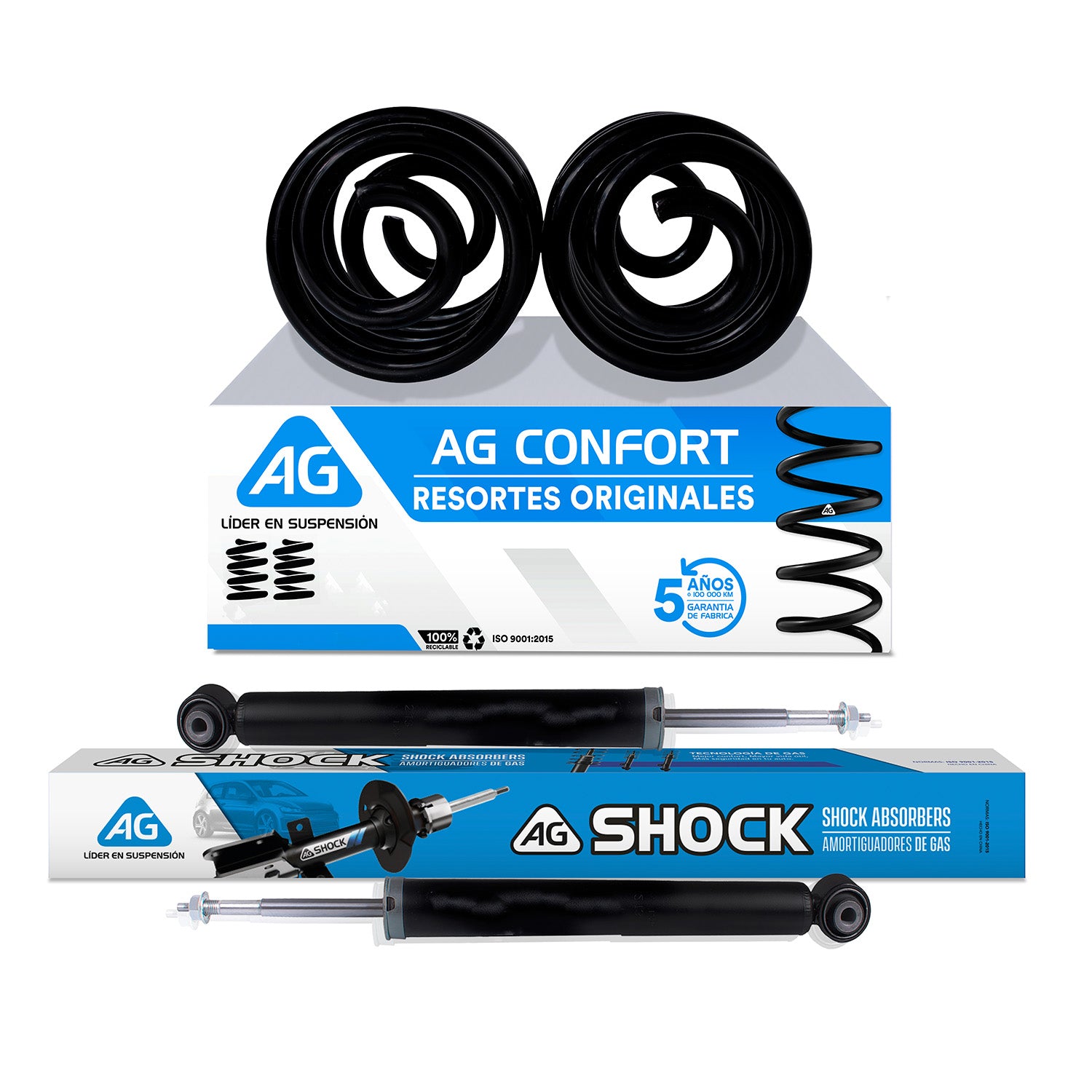 Kit Original Resortes y Amortiguadores Nissan Platina 02-10 Traseros Kit 4 Piezas