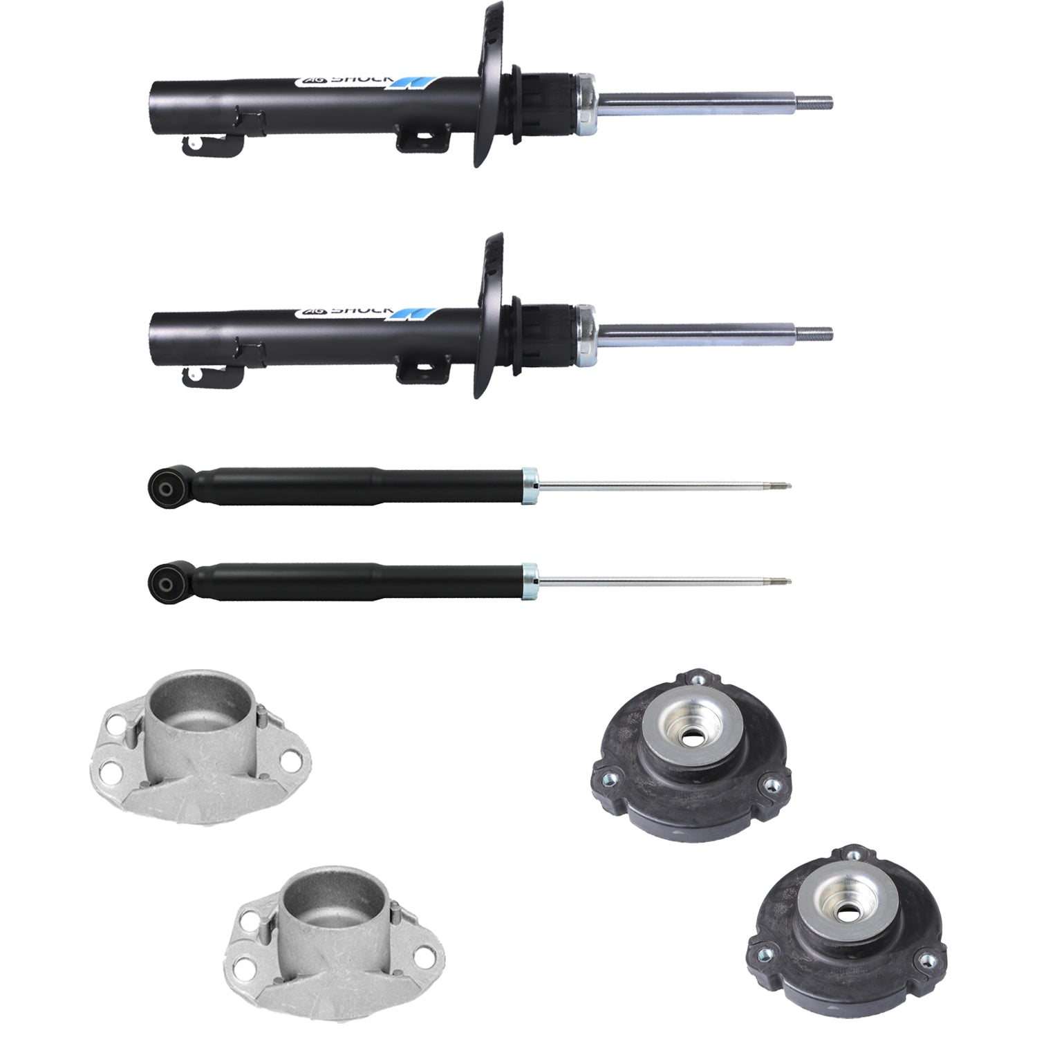 Kit Original Amortiguadores y Bases Volkswagen Crossfox 2005-2019 8 piezas
