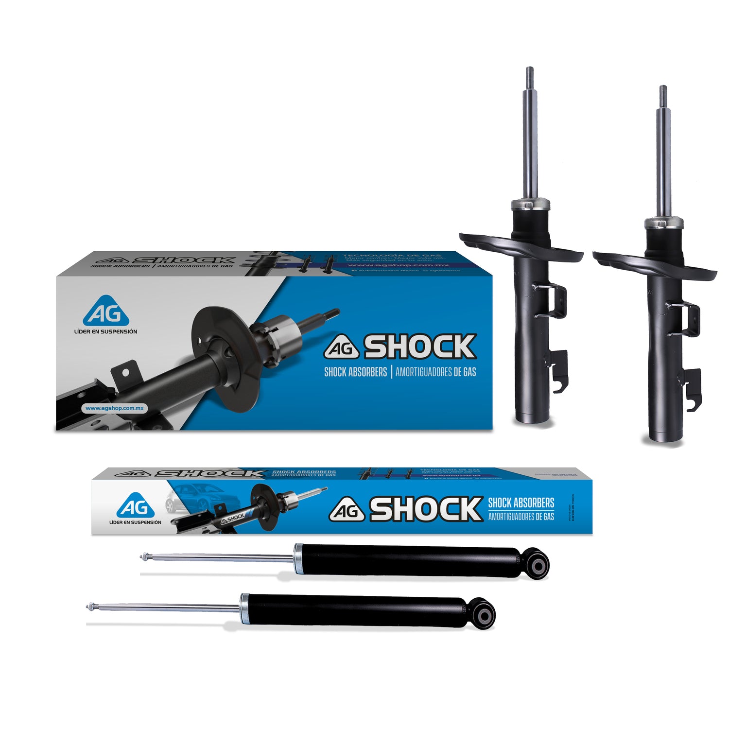 Amortiguadores Originales Ag Shock Mazda 3 (Cuarta generación) 2019-2023 Delanteros y Traseros