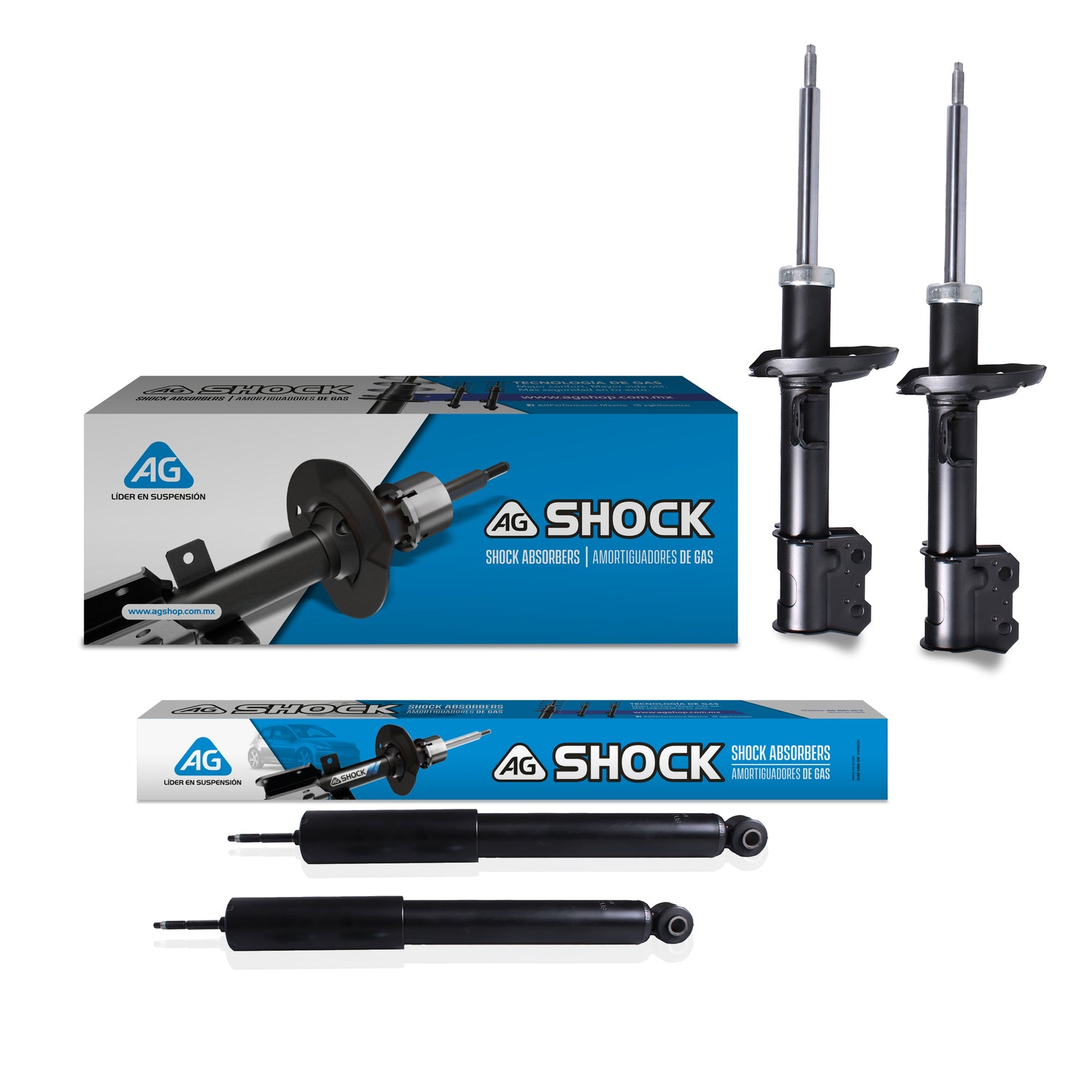 Amortiguadores Originales Ag Shock Chevrolet Corsa 02-08 Kit 4 Piezas