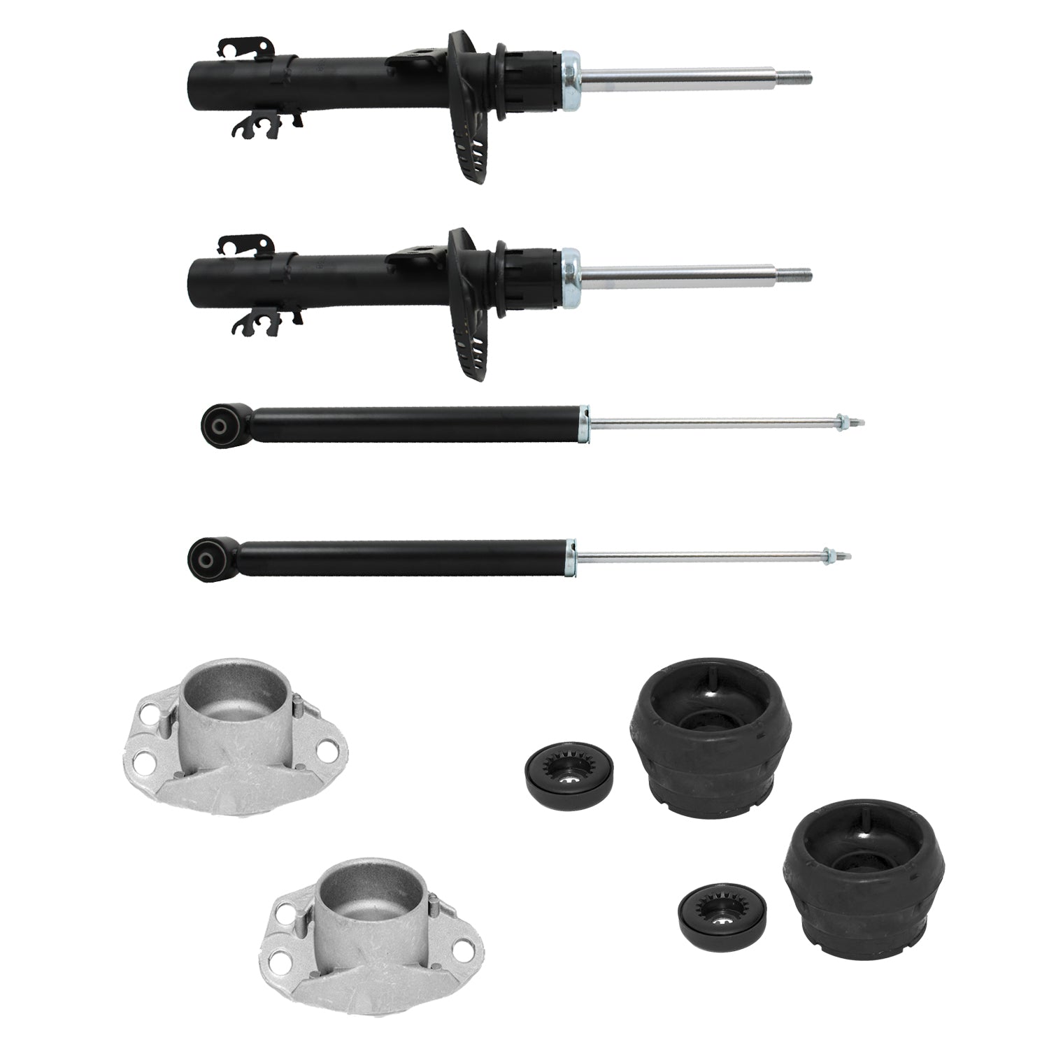Amortiguadores y Bases Ag Seat Ibiza 6J 2009-2017 Delanteros y Traseros