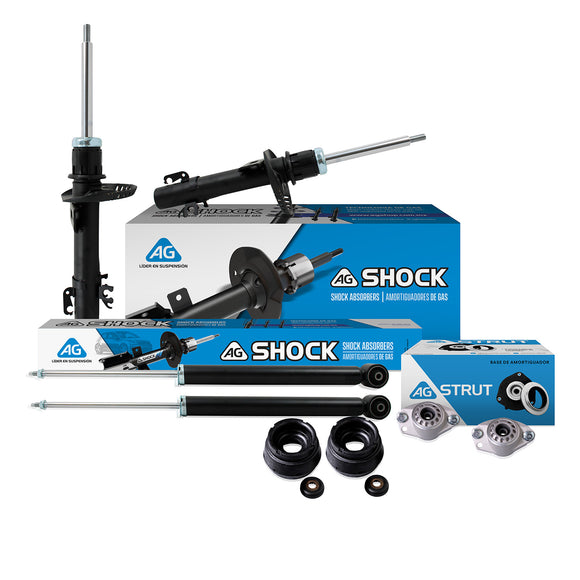 Amortiguadores y Bases Ag Seat Ibiza 6J 2009-2017 Delanteros y Traseros