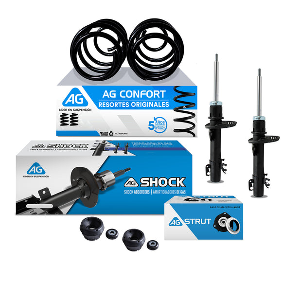 Resortes, Amortiguadores y Bases AG Seat Toledo 2013-2019 Delanteros
