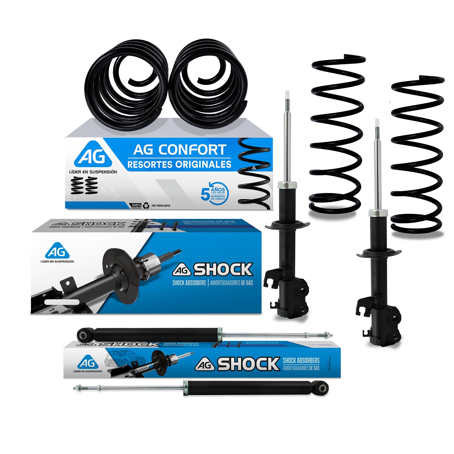 Kit Original Resortes y Amortiguadores Nissan Note 12-18