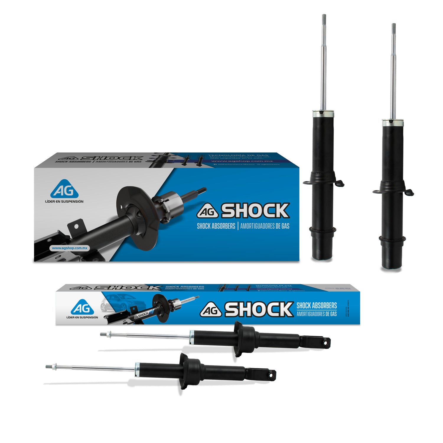Amortiguadores Originales Ag Shock Honda Civic 96-00 Kit 4 Piezas