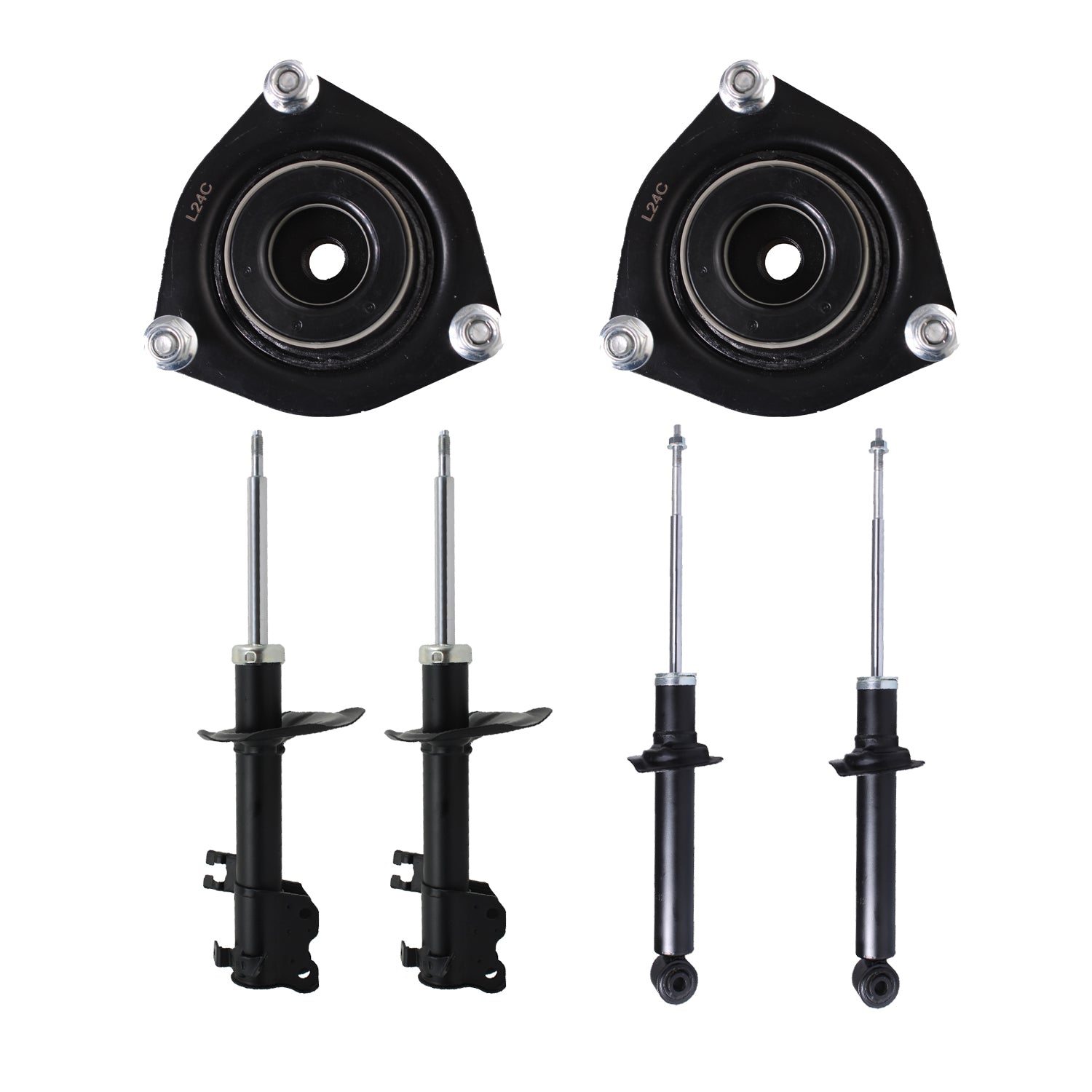 Kit 4 Amortiguadores + Bases Delanteras Sentra 2000 al 2006