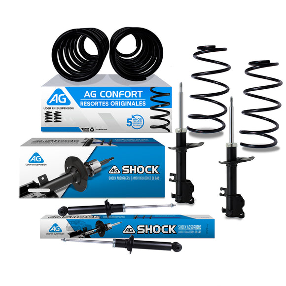 Kit Original Resortes y Amortiguadores Nissan Sentra 01-06 Del y Tras