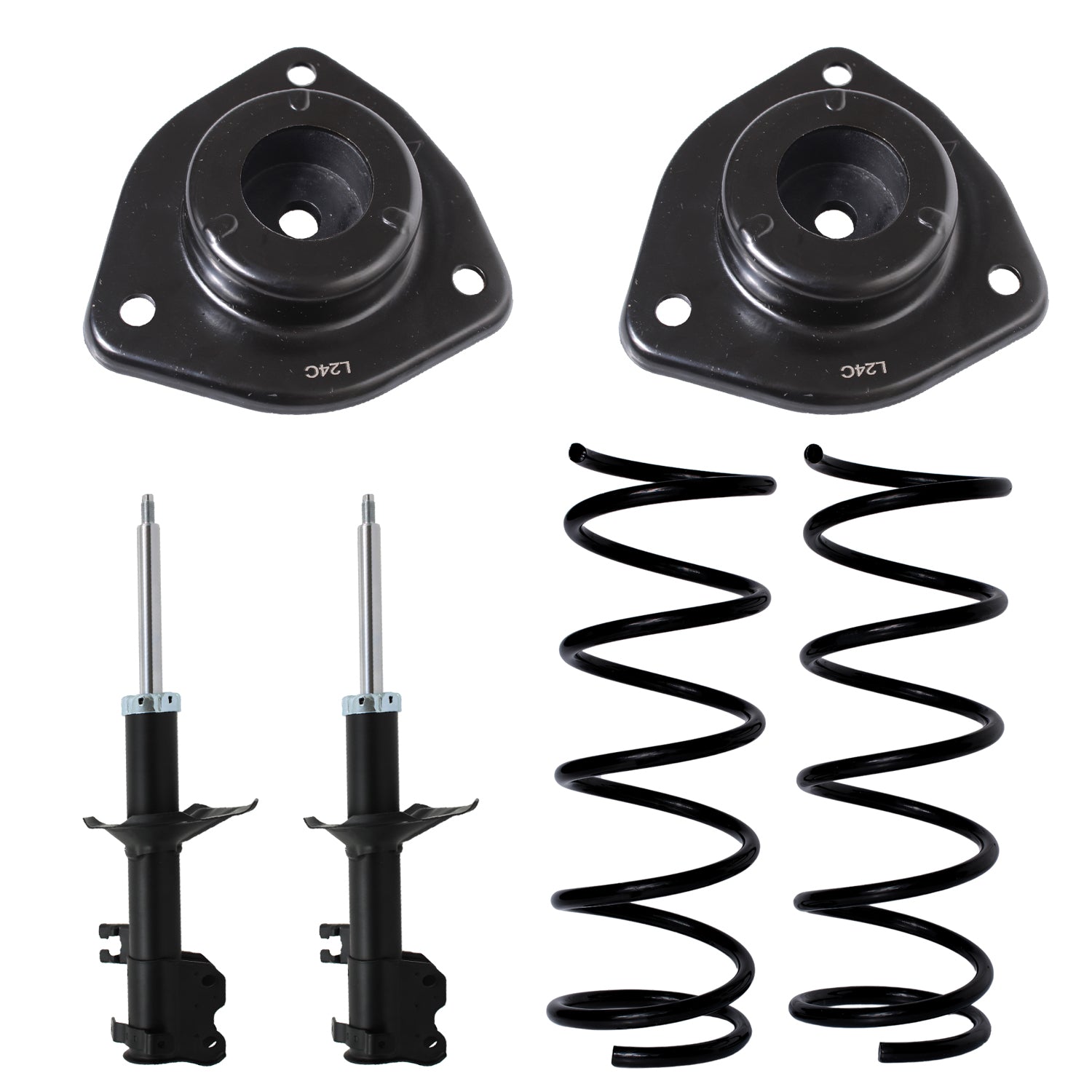 Kit Original Resortes, Amortiguadores y Bases Nissan Sentra 96-99 Del Kit X6