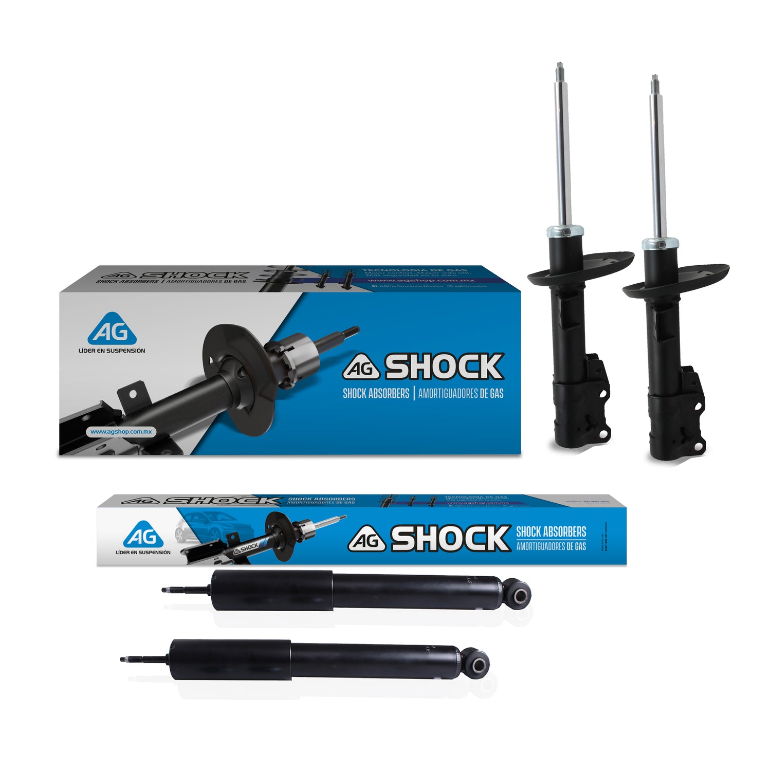 Amortiguadores Originales Ag Shock Chevrolet MalibU 2008-2012 Delantero y trasero