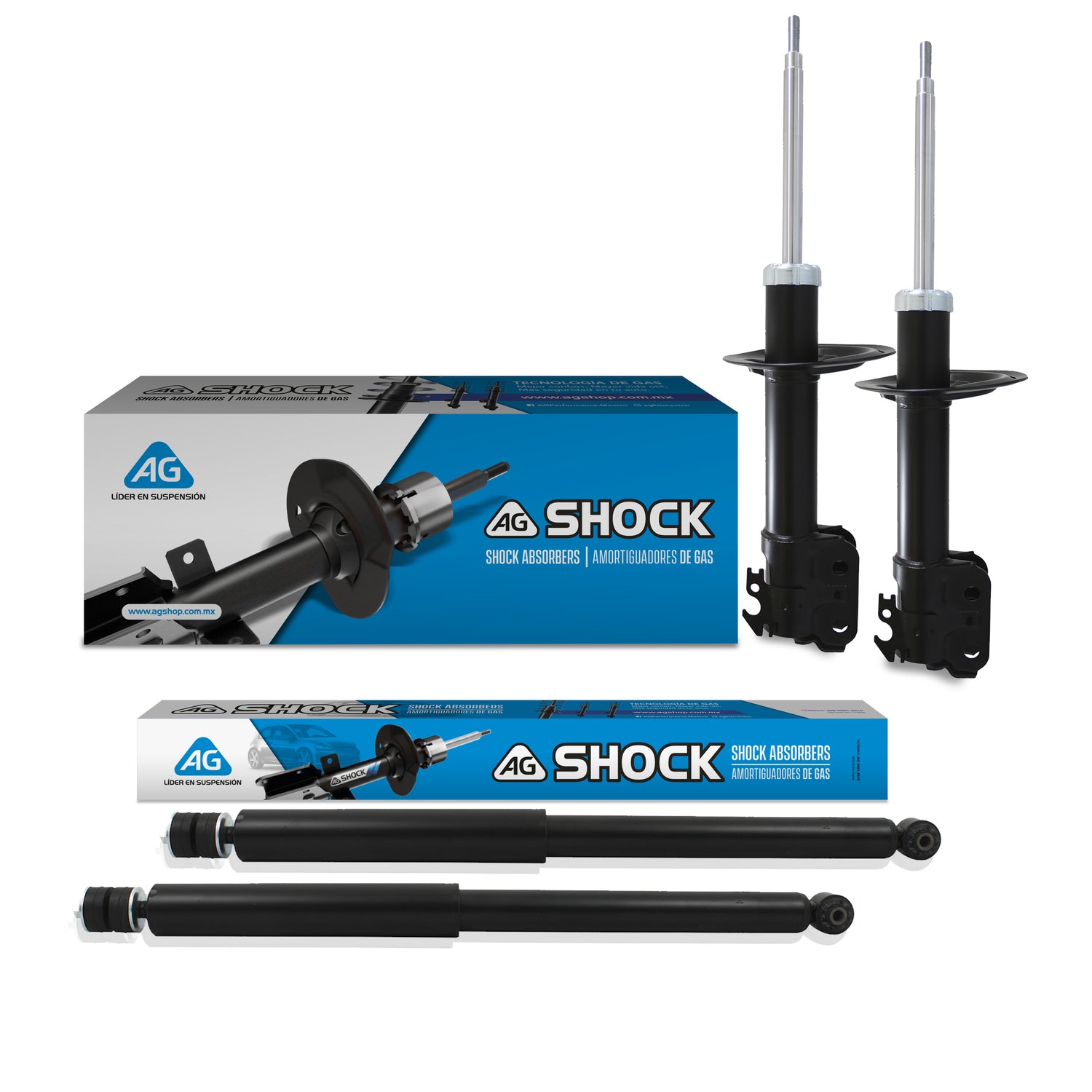 Amortiguadores Originales Ag Shock Toyota Yaris 06-15 Kit 4 Piezas