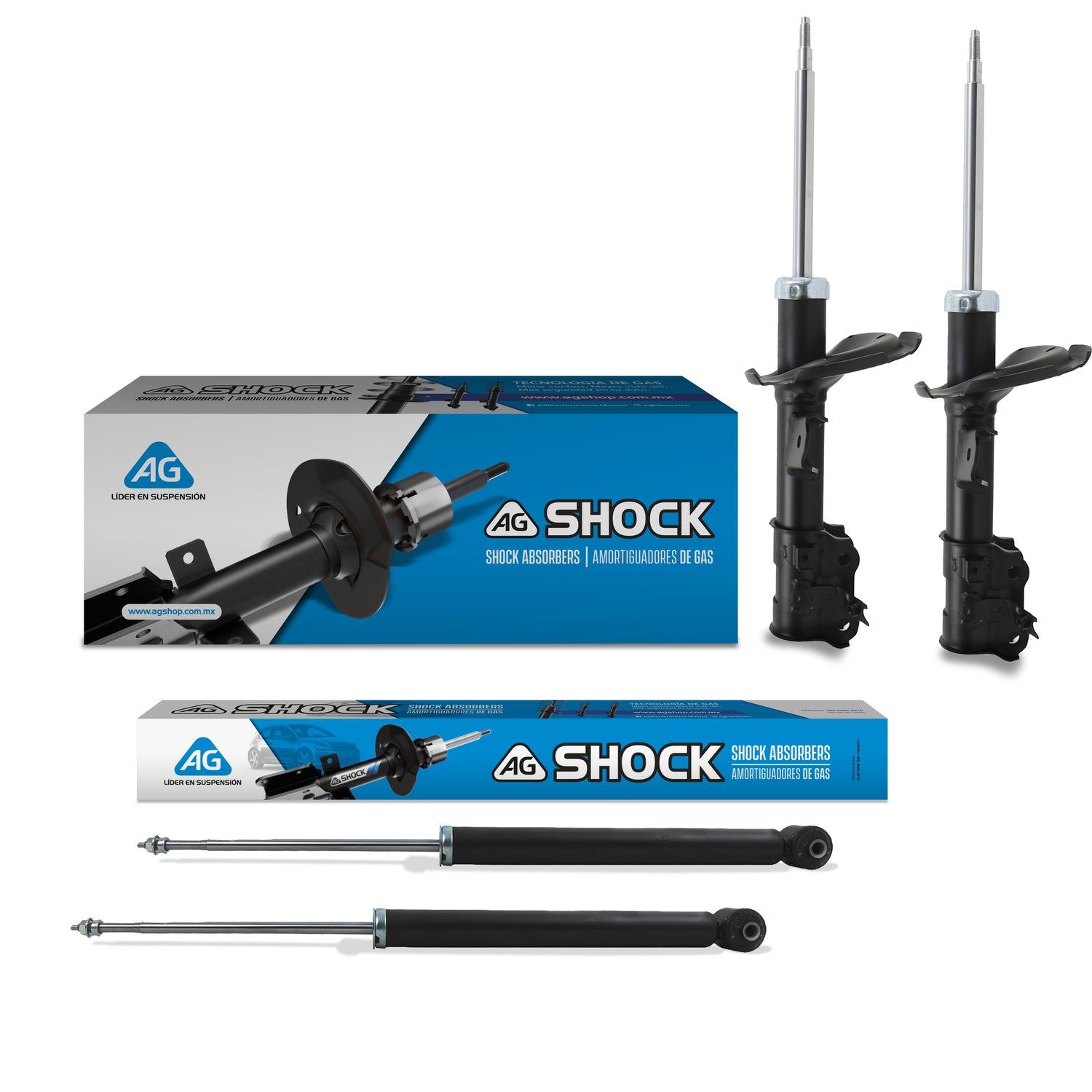 Amortiguadores Originales Ag Shock Dodge Attitude 06-11 Kit 4 Piezas