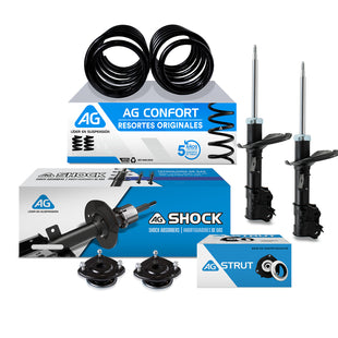 Kit Original Resortes, Amortiguadores y Bases Dodge Attitude 2006-2011 Delanteros Kit 6 Piezas