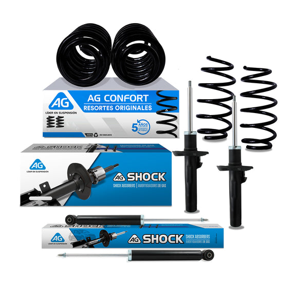Kit Original Resortes y Amortiguadores Volkswagen Bora (2.5L) (55 mm) 2005-2011