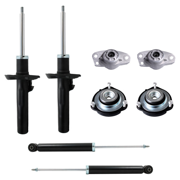 Kit Original Amortiguadores y Bases Seat Toledo (2.5L) (Para Eje rígido trasero) 2006-2012 Kit 8 Piezas