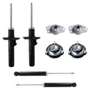 Kit Original Amortiguadores y Bases Seat León II (FR y Cupra) (Carter 55 mm) (2.5L) (Para Eje rígido trasero) 2006-2012 Kit 8 Piezas-1