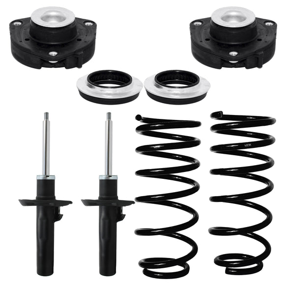 Kit Original Resortes, Amortiguadores y Bases Volkswagen Golf A6 (Carter 55 mm) (2.5L) 2008-2014 Kit 6 Piezas delanteras