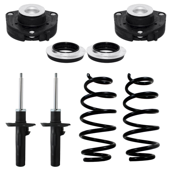 Kit Original Resortes, Amortiguadores y Bases Volkswagen Jetta A5 (Bora) (Carter 55 mm) (2.5L) 2005-2011 Kit 6 Piezas delanteras