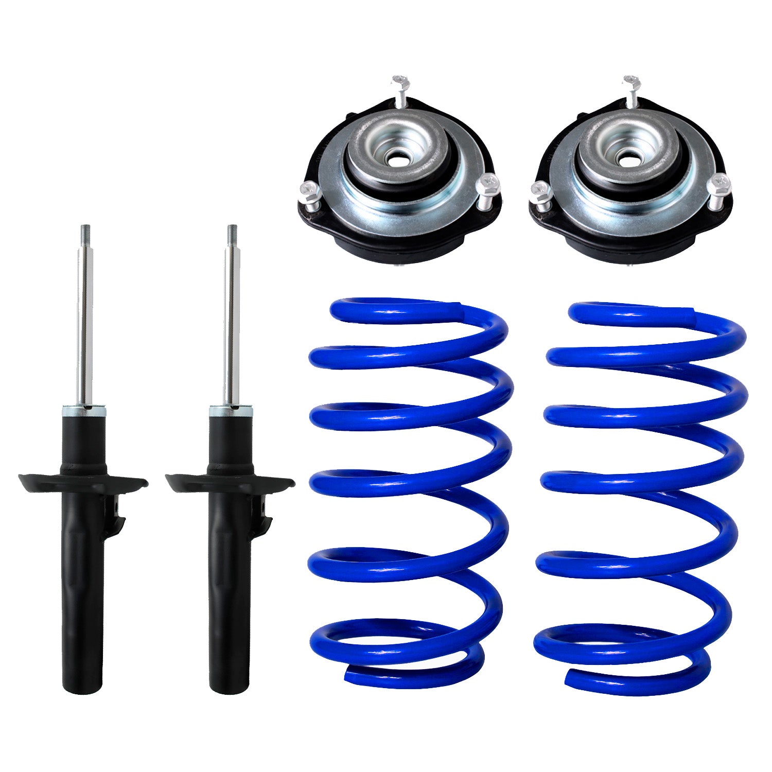 Resortes Deportivos y Amortiguadores Originales AG Kit AG Shock Volkswagen Beetle (2.5L) (Carter 55 mm) 2012-2019 Delanteras