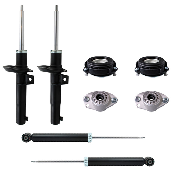 Amortiguadores y Bases AG Volkswagen Jetta A6 (Bicentenario) (Eje Suspensión Independiente Buje 14 mm) 2010-2018 Delanteros y Traseros