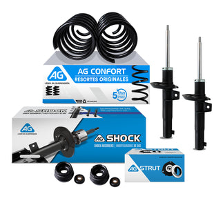 Kit Original Resortes, Amortiguadores y Bases Volkswagen Golf R32 V6 (2.0L) 2008 6 piezas