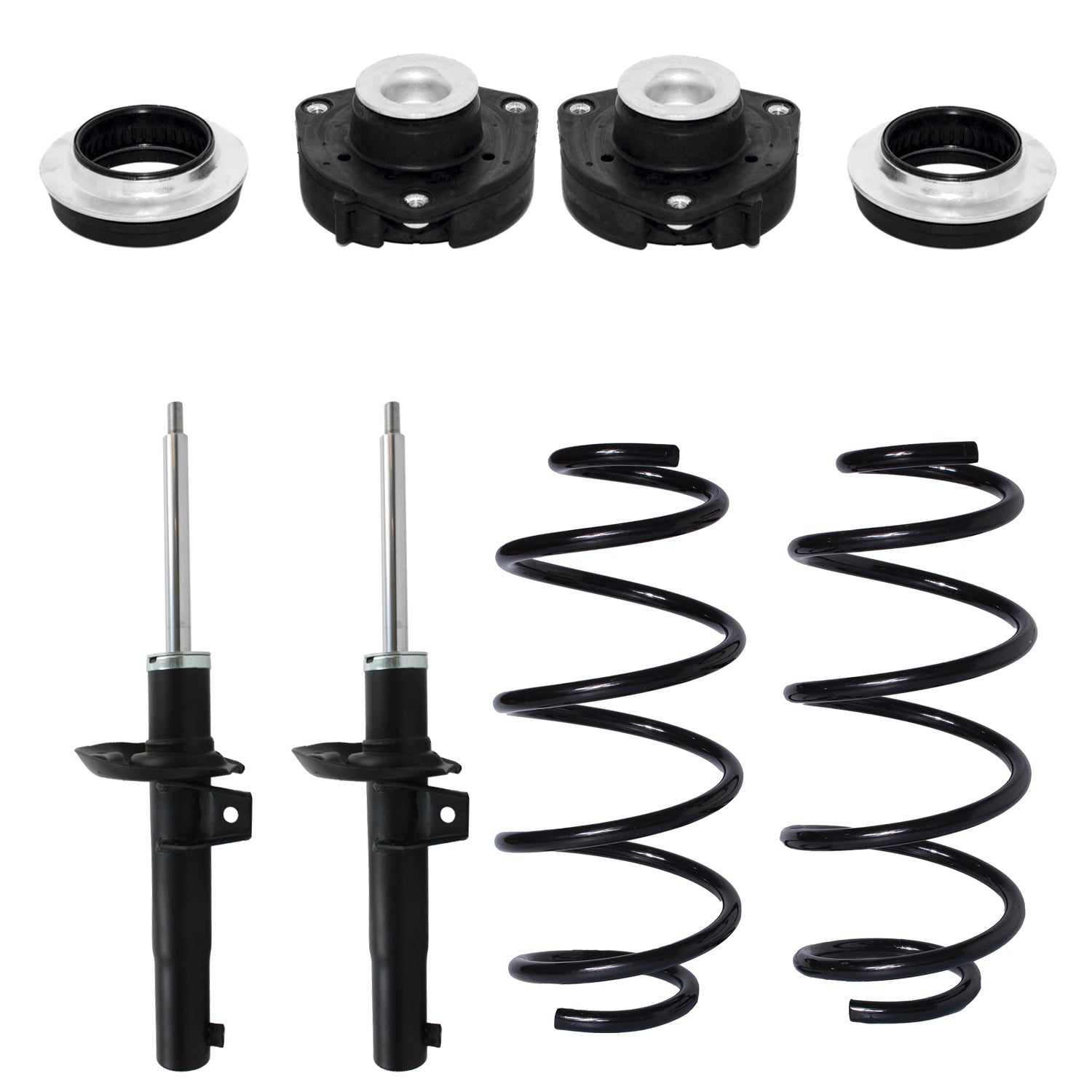Kit Original Resortes, Amortiguadores y Bases Audi A3 (2.0L) 2003-2012 Delanteros