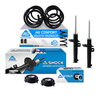 Kit Original Resortes, Amortiguadores y Bases Audi A3 (2.0L) 2003-2012 Delanteros