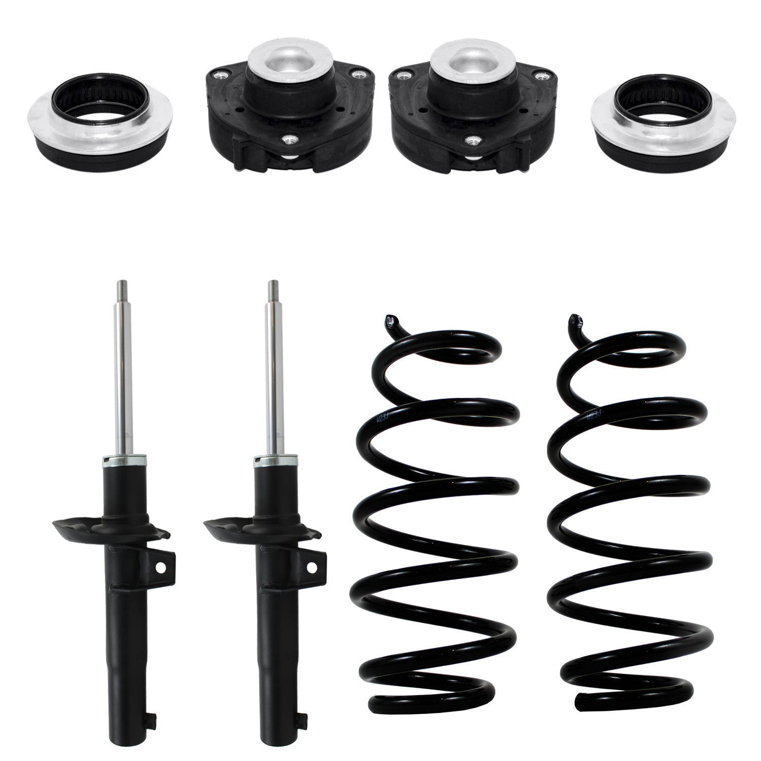 Kit Original Resortes, Amortiguadores y Bases Volkswagen Golf Golf GTI (Carter 50 mm) (2.0L) 2008-2014 6 piezas