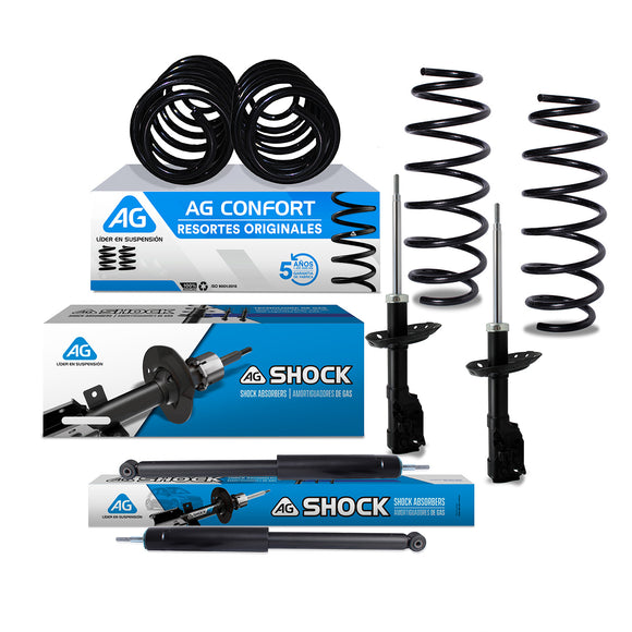 Kit Original Resortes y Amortiguadores Honda City 09-13 Delanteros y Traseros