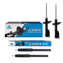 Amortiguadores Originales AG Shock Honda Fit 2009-2014 Kit 4 Piezas-1