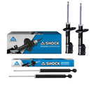 Amortiguadores Originales AG Shock Ford Fiesta 2014-2019 Kit 4 Piezas-1