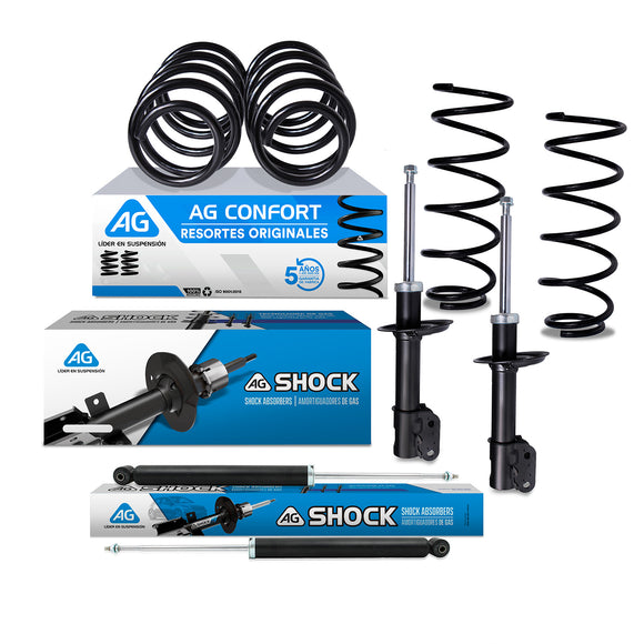 Kit Original Resortes y Amortiguadores Chevrolet Spark 11-16