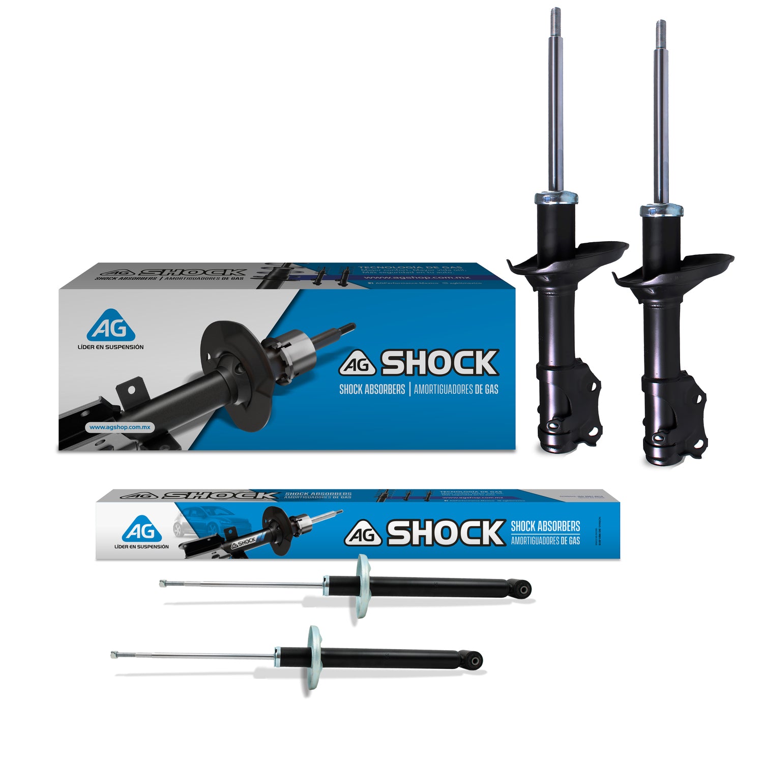 Amortiguadores Originales Ag Shock VW Jetta A2 87-92 4 Piezas