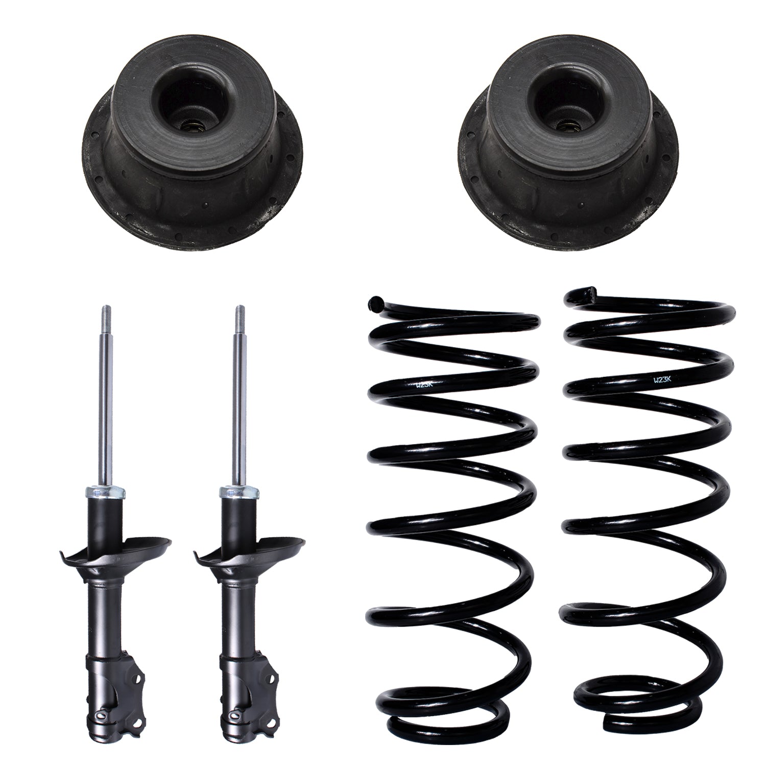 Kit Original Resortes, Amortiguadores y Bases Volkswagen Golf Ii 87-92 Del X6 (Aro Grande)