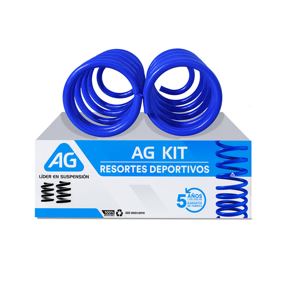 Resortes Deportivos AG Kit Ford Mustang 79-04 Par Trasero