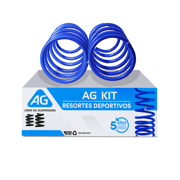 Resortes Deportivos AG Kit Renault Clio II 2001-2011 Par Delantero