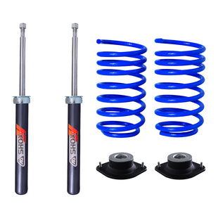 Resortes Deportivos, Amortiguadores Deportivos y Bases AG Volkswagen Caribe 1980-1987 Delanteros