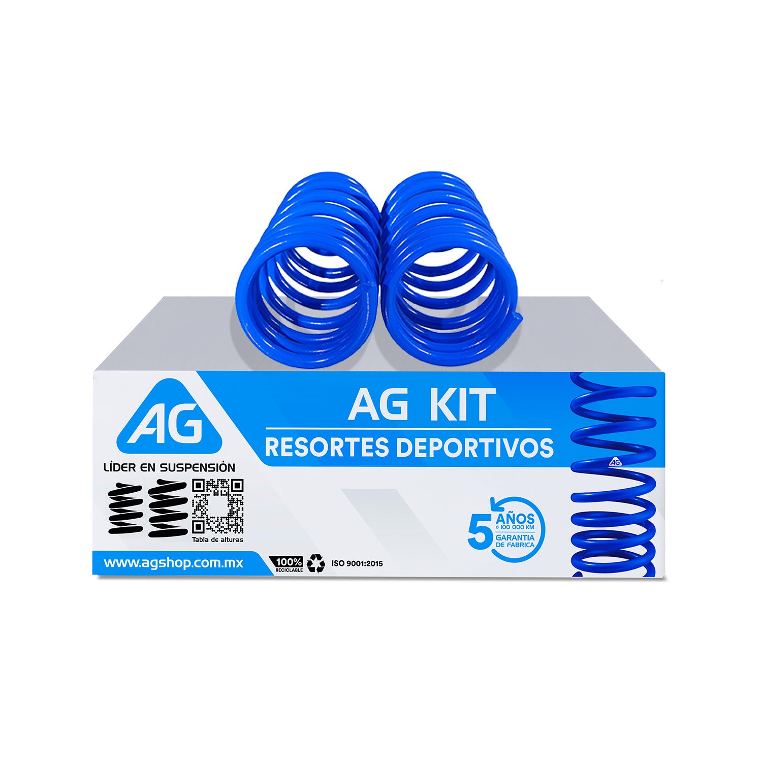 Resortes Deportivos Ag Kit Volkswagen Caribe 80-87 Trasero