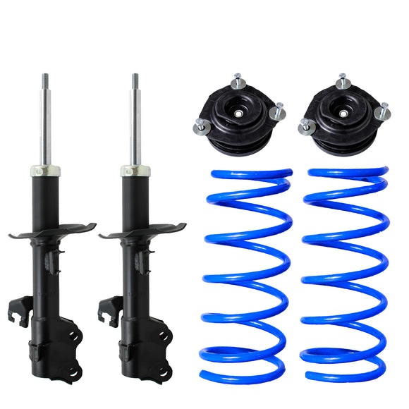 Kit Resortes Deportivos, Amortiguadores y Bases Nissan Tiida 2006-2019 Delanteros