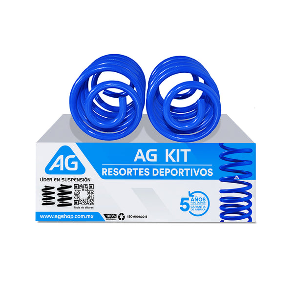 Resortes Deportivos Ag Kit Nissan Tiida 2006-2019 Par Trasero