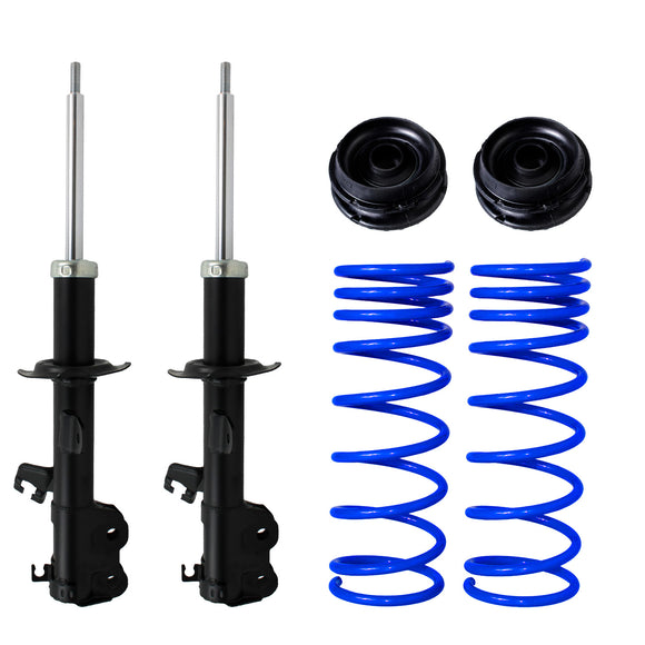 Kit Resortes Deportivos, Amortiguadores y Bases Nissan Versa 2012-2019 Delanteros
