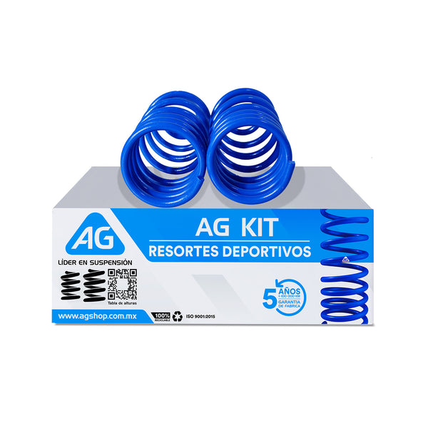 Resortes Deportivos Ag Kit Nissan Micra 2011-2018 Traseros