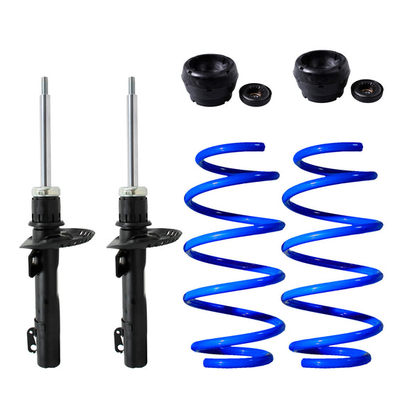 Kit Resortes Deportivos, Amortiguadores y Bases Volkswagen Gol 2009-2017 Delanteros